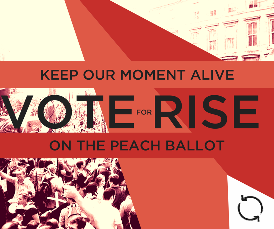 RISE_Scotland's tweet photo. Not long left until the polls close, #2ndVoteRISE today and keep our moment alive. #SP16 https://t.co/FURbnAQZDs