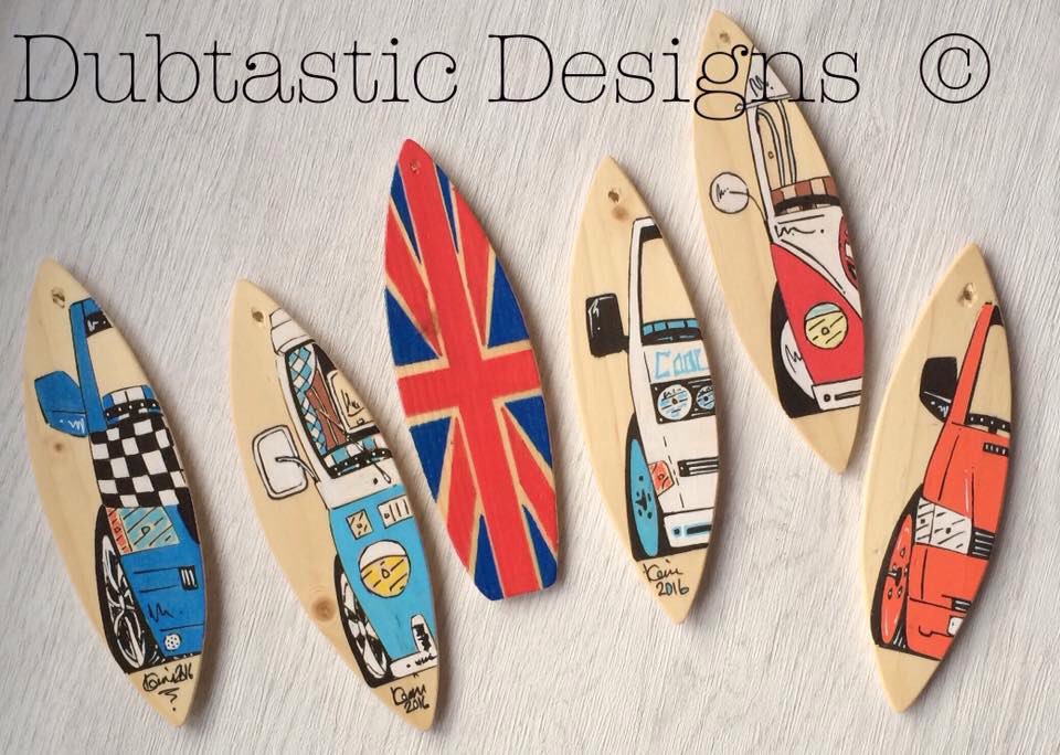 Mini surfboards any design any colour £7 plus post 
Just send me a pic of your ride to work from