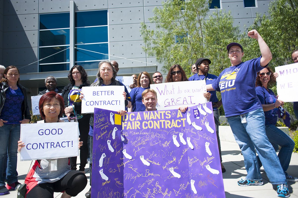 SEIU1000's tweet photo. We're showing our power at the worksite #OurContract https://t.co/1lxzy9IBSG