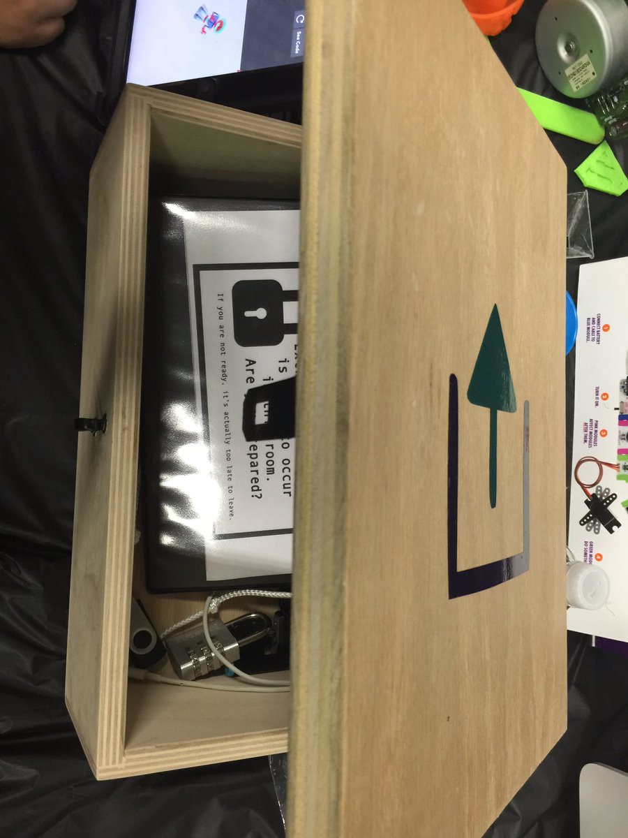 lady_bailey's tweet photo. We're gonna BREAK OUT of the classroom walls!!⬇️⬇️Break out box #BarrowSTEAM16 #barrowbold #breakoutedu https://t.co/lDy8Pn8Rj8