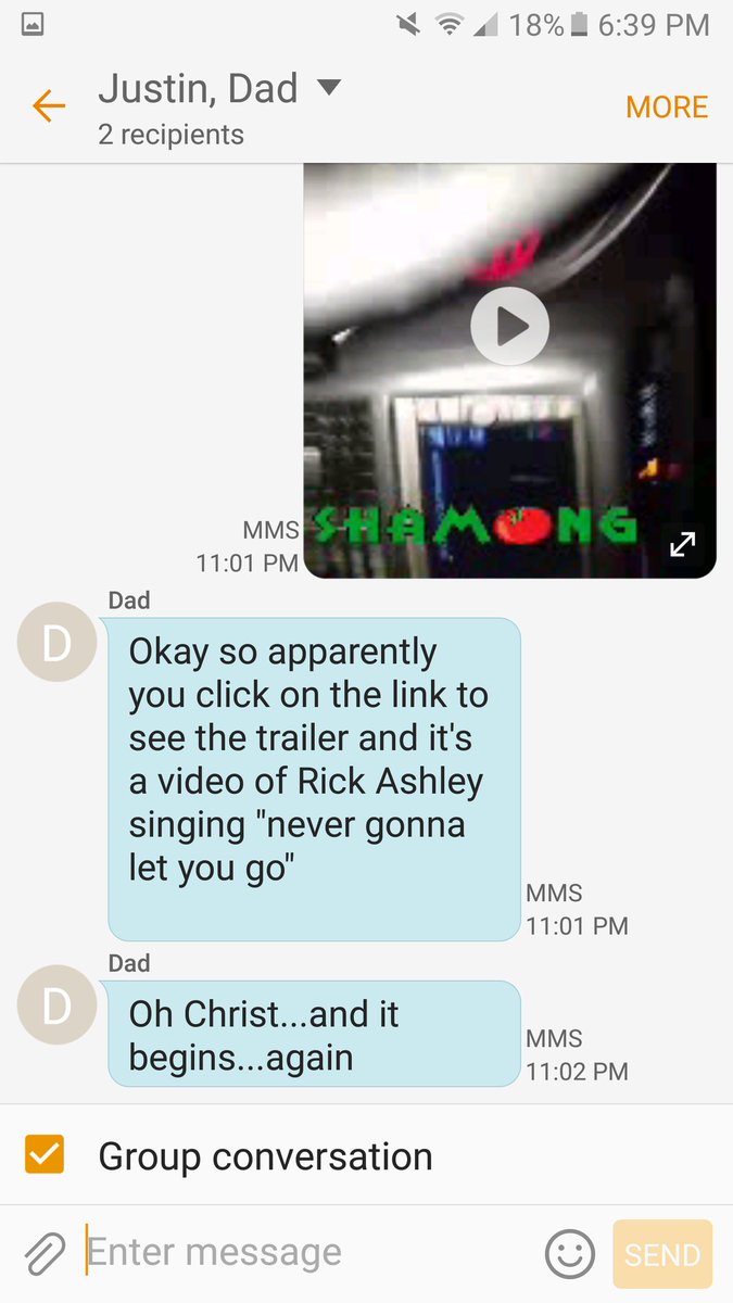 TrevorYoung5's tweet photo. Dad's a little behind the times https://t.co/TBhZgUwpZK