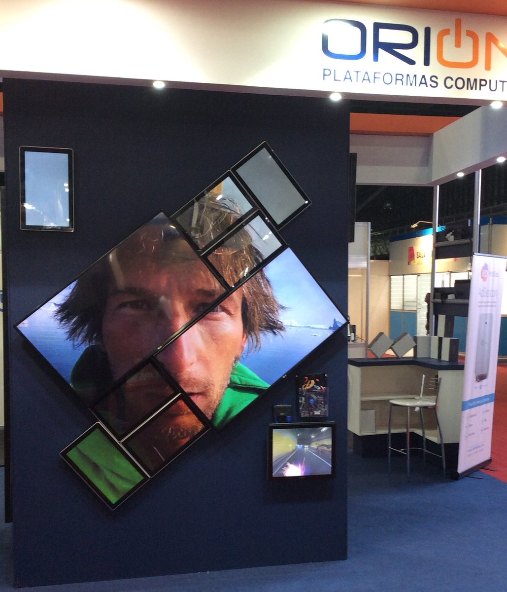 Userful's tweet photo. Want a unique, eye-catching, unforgettable artistic video wall experience? Visit #OrionPC at #DSESouthAmerica https://t.co/3xNCCyoKiL