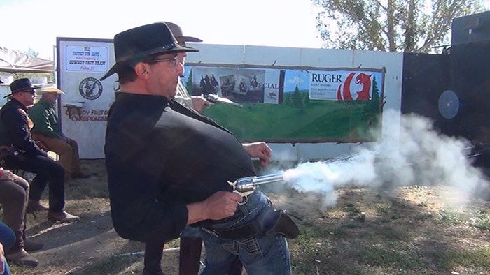 OUTDChannel's tweet photo. The @CowboyFastDraw shoot out searches for the Fastest Gun Alive. @ShootingUSA 9pET https://t.co/cASvNAz1RE https://t.co/7cNFJBgReZ