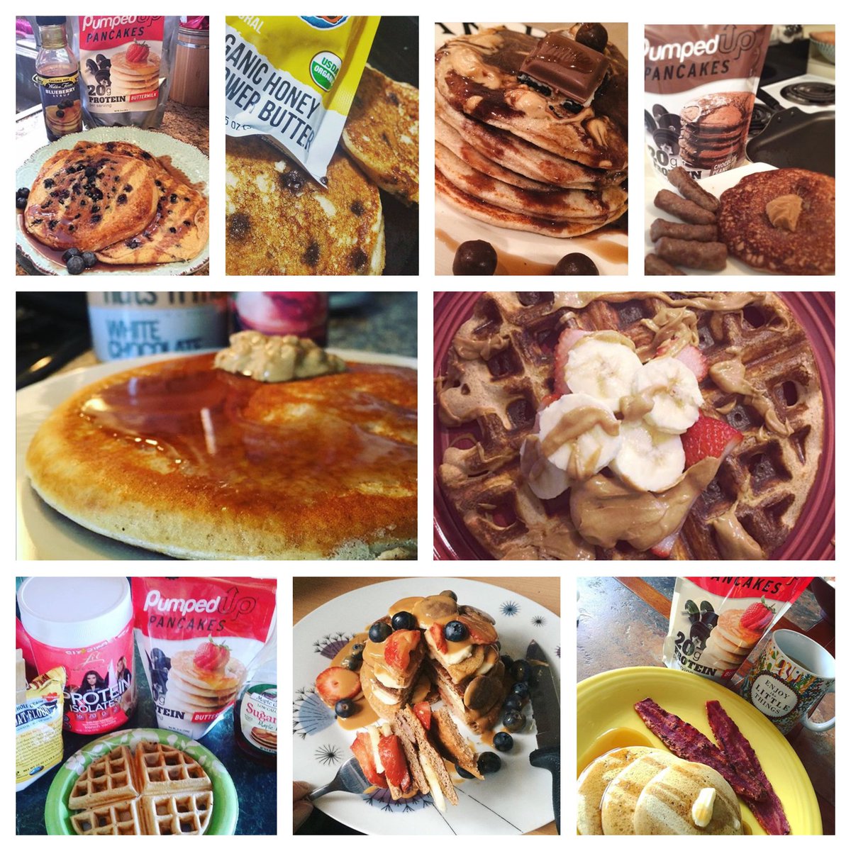 PumpedUpPancake's tweet photo. Seeing what you create with Pumped Up Pancake mix is one of our favorite things. Keep tagging us! https://t.co/Rc0wGvzxgD