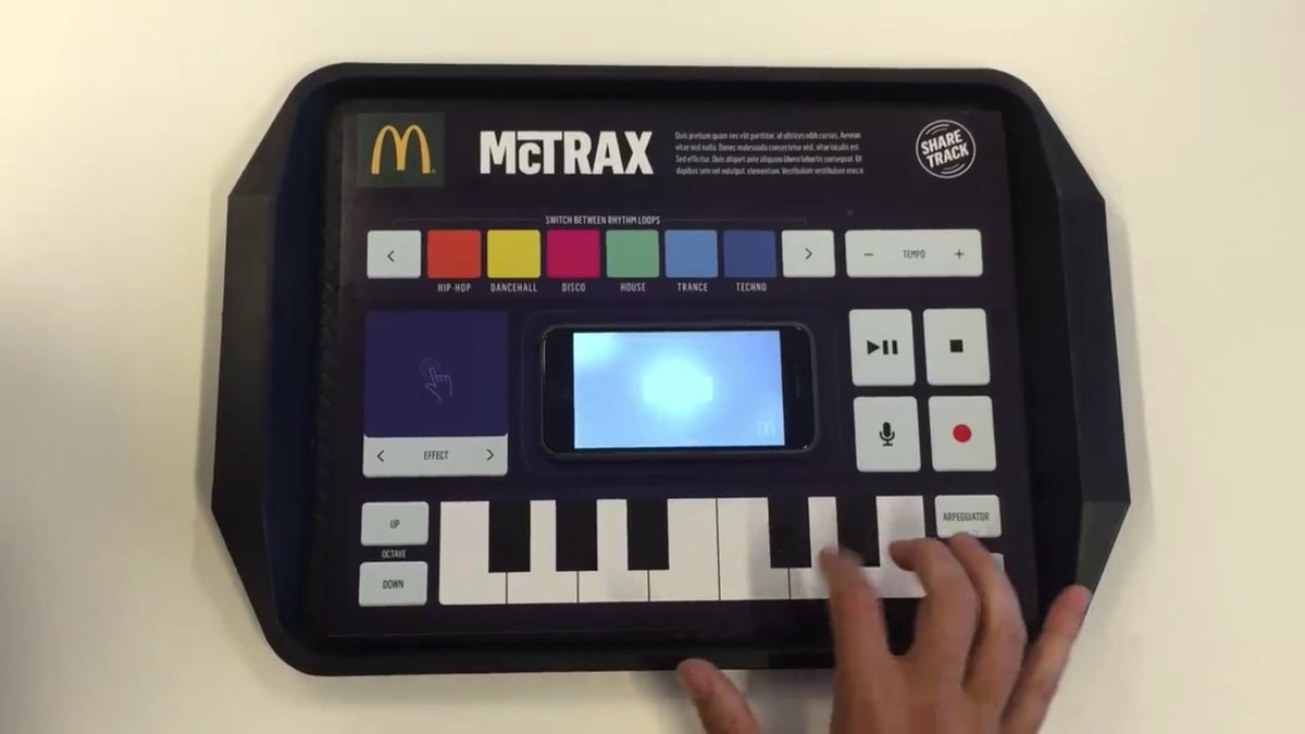 cdmblogs's tweet photo. McDonald’s in the Netherlands lets you DJ with your placemat https://t.co/MvKorOFEAu @thispage_ams https://t.co/9qlS3hBJmG