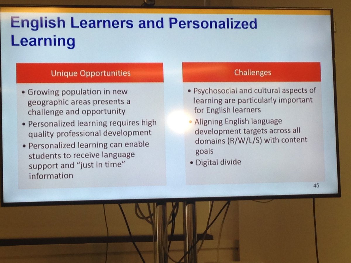SarahBrasiel1's tweet photo. #PL4ALL @NCLR @All4Ed @ncldorg important insight into implementing Personalized Learning for English Learners https://t.co/3yY3rB8L4h