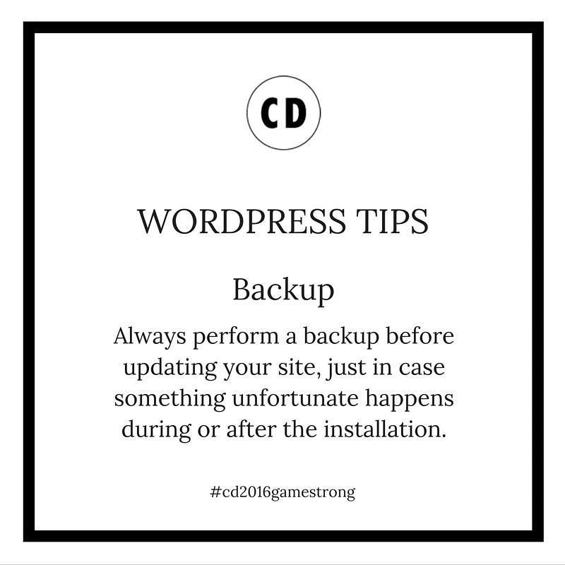 chloedigital's tweet photo. Always perform a backup before updating your site, just in case something unfortunate happ… https://t.co/0KKyZJLofb https://t.co/cpzDlc9gXd