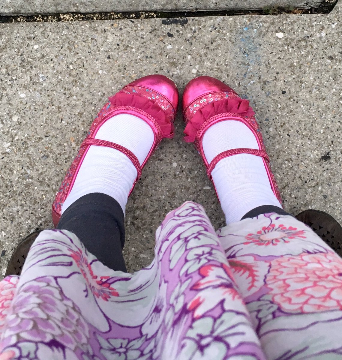 DCTravelMom's tweet photo. Not Quite Ruby Red - But They'll Do NTOZ @GoKidTrips @NatTheatreDC #NTWizard https://t.co/kiNswDAfbc