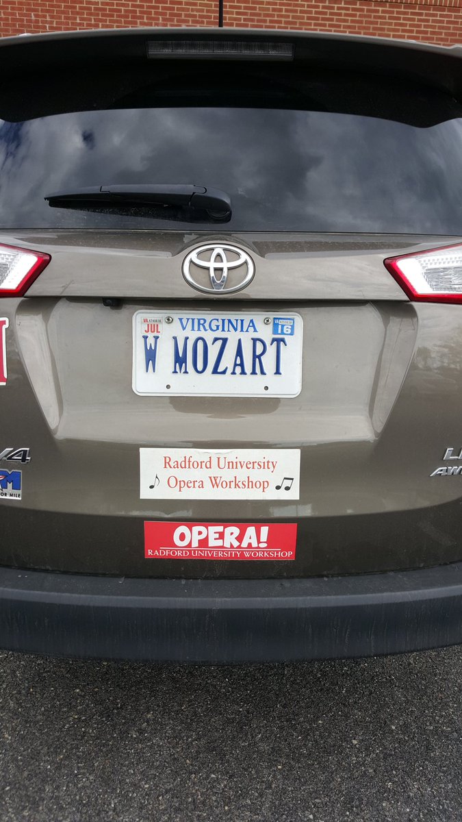 VAVanityPlate's tweet photo. This plate is a work of art #opera #VAVanity https://t.co/L10GaxGydh