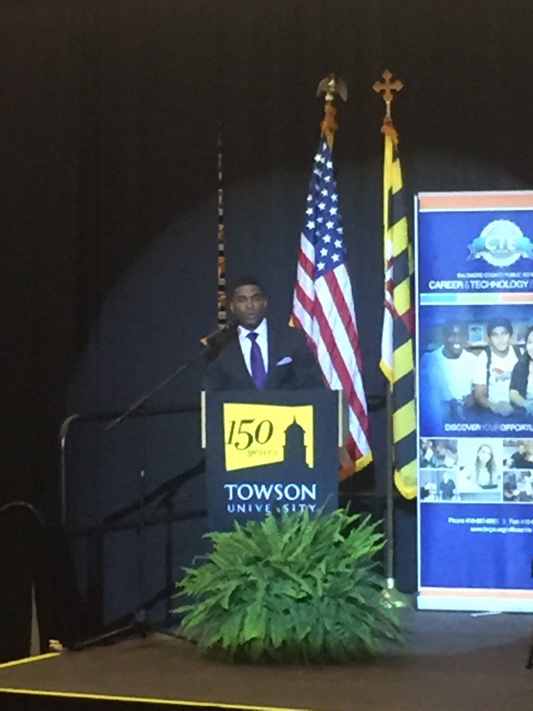 1908_AP_Adams's tweet photo. @DDance_BCPS bringing greetings at the #CTESRC2016 at @TowsonU...go Team @BaltCoPS & @CTE_BaltCoPS https://t.co/s6XxP94zqx