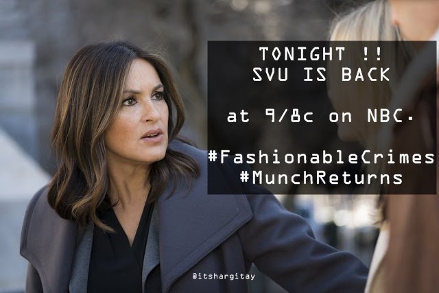 itshargitay's tweet photo. my heart is beating a mile... 😱❤
#FashionableCrimes
#MunchReturns
#SVU
💪👊🙌🚔🔫
@Mariska https://t.co/hFjUo3ReoY
