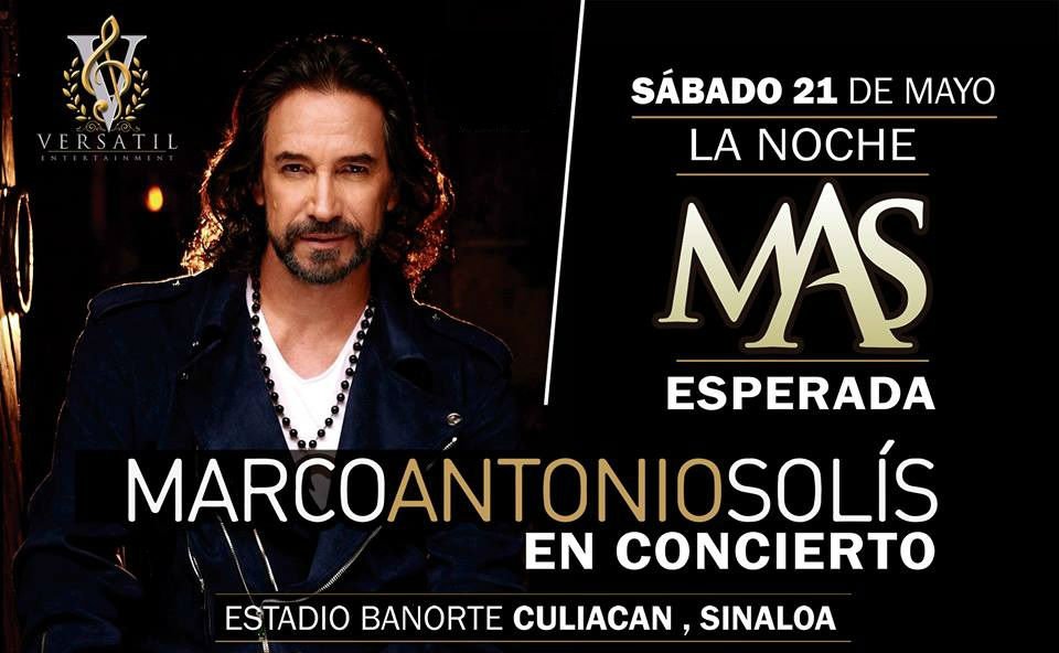 Marco Antonio Solis 21 de Mayo #EstadioBanorte de #Culiacan #Sinaloa @MarcoASolis #PoramoramorTour