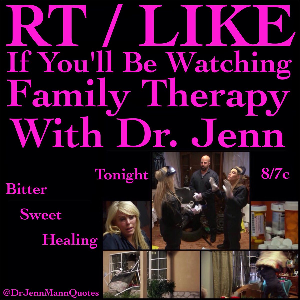 DrJennMannQuote's tweet photo. .RT If You'll Be Watching @VH1 #FamilyTherapy👨👩👧👦 With @DrJennMann👠 TONIGHT 8/7C!
#TeamDrJenn👠 #JennNation👠 https://t.co/6lOz8vBJPP