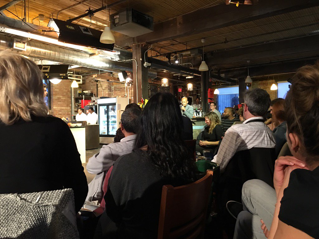 haran's tweet photo. Class in session @AmarAmarasingam #bitk2016 #HotDocs16 #backrowagain https://t.co/QjzCMvQ3J3
