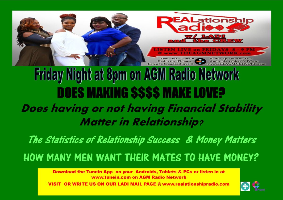REALationsradio's tweet photo. THE LADI IS UP FOR DISCUSSION ON THIS ONE...LOL #AGMNETWORK #REALATIONSHIPRADIO #SBDMOVEMENT #MARRIAGEMECHANICS https://t.co/OvU5oZOQOG
