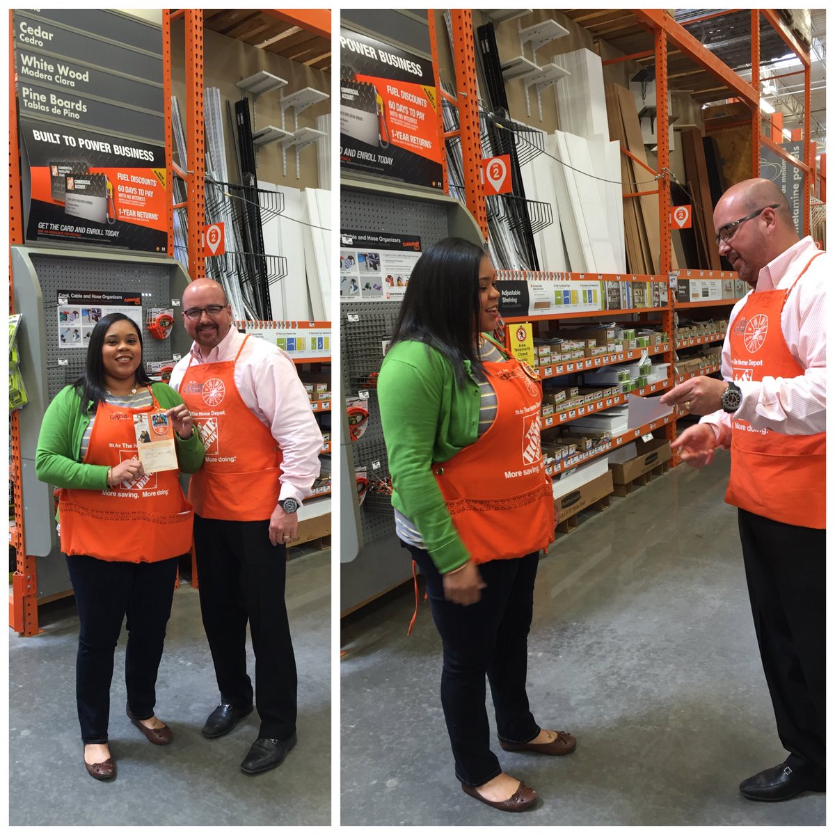 Tasha, ASDS 6568, recognized for demonstrating high level of engagement in her store!