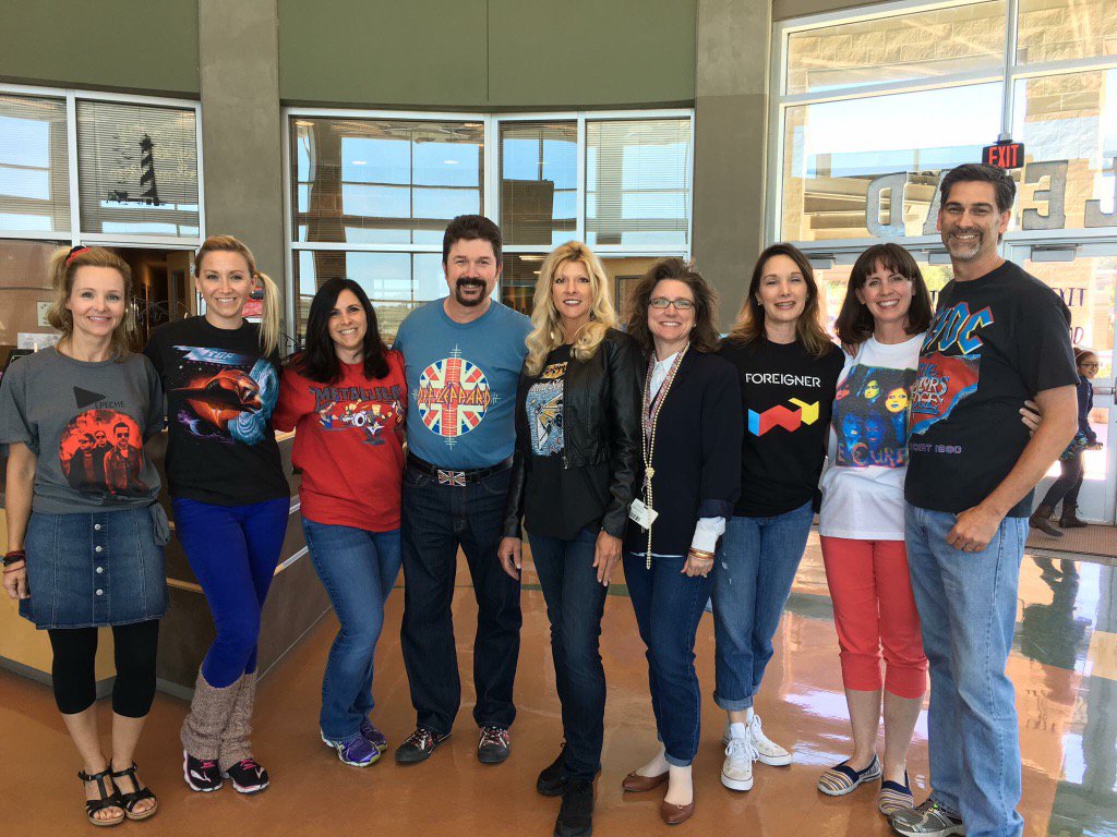 Love this flashback to the 80's by our teachers - Looking Good!