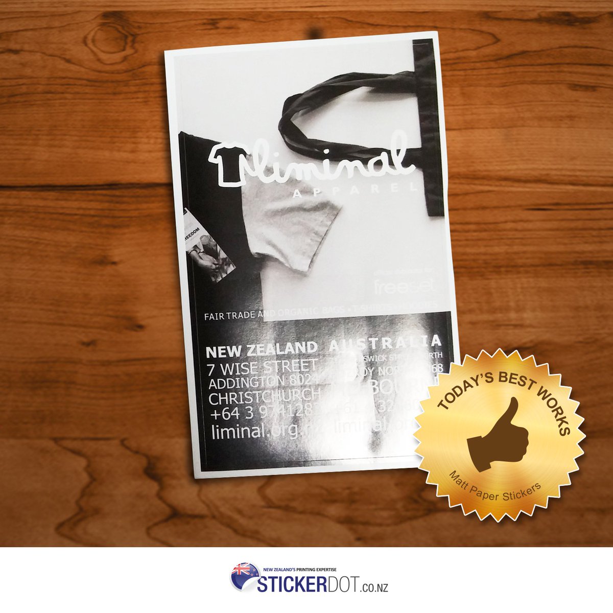 StickerDot's tweet image. @liminalapparel 90x150mm #mattpaper #stickers from @StickerDot! Order now &amp;amp; save up to 63% OFF or get FREE 1000 pcs!