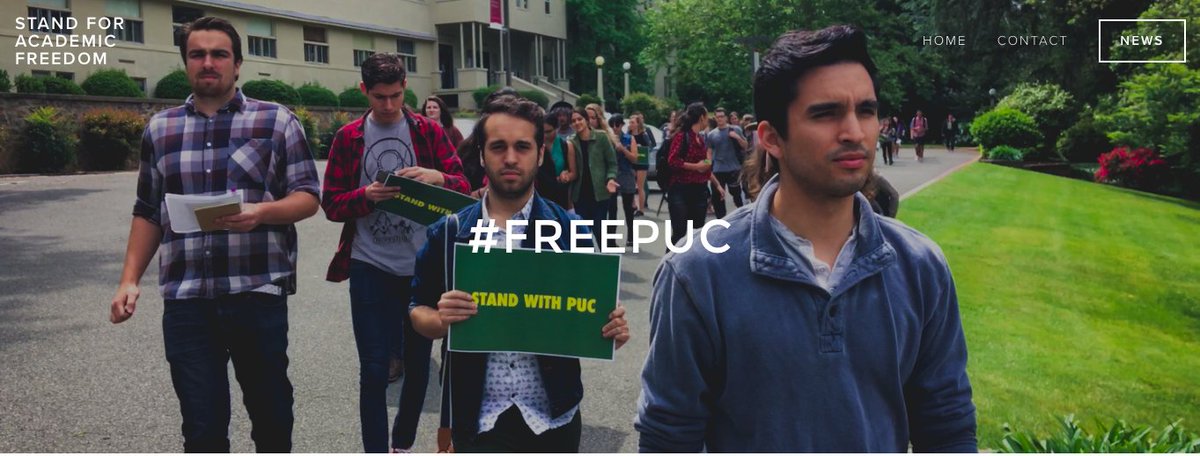 daneenakers's tweet photo. Proud of @PUCNow students who peacefully marched & asked 4 townhall w/admin re acad freedom & transparency. #freepuc https://t.co/SPAG7K25Ie