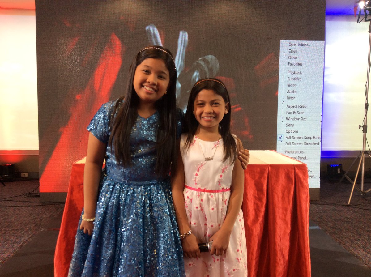 _TheVoiceKidsPH's tweet photo. Grand winners Elha and Lyca magpe-perform sa presscon ni Coach Sharon #TVK3CoachSharon https://t.co/gcyTl6mwj5