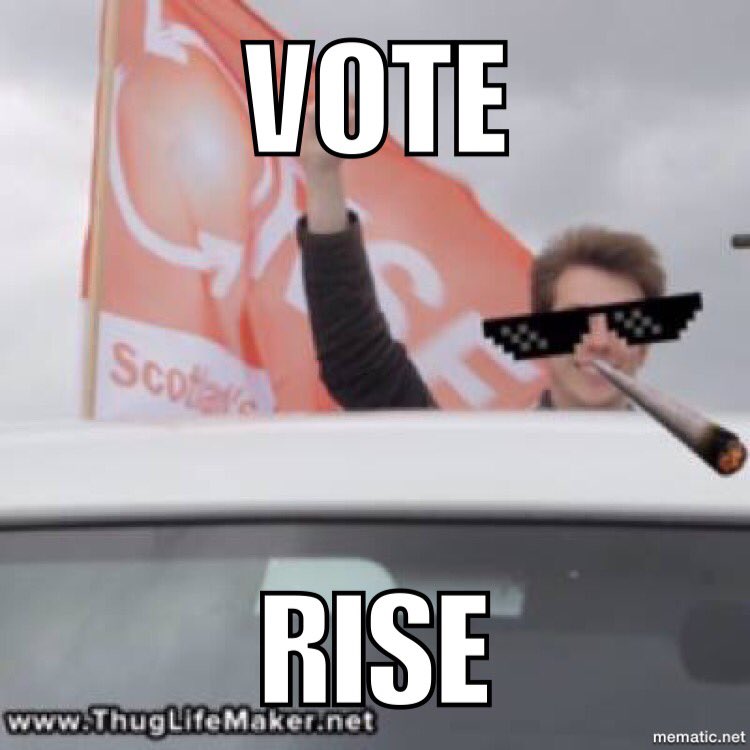 foxthuglife's tweet photo. #Holyrood2016 #SP16 #AnotherScotlandIsPossible #SNPBecause #RISEbecause #RISE4Carers #GreenBecause #BothVotesLabour https://t.co/HM23E2LlVZ
