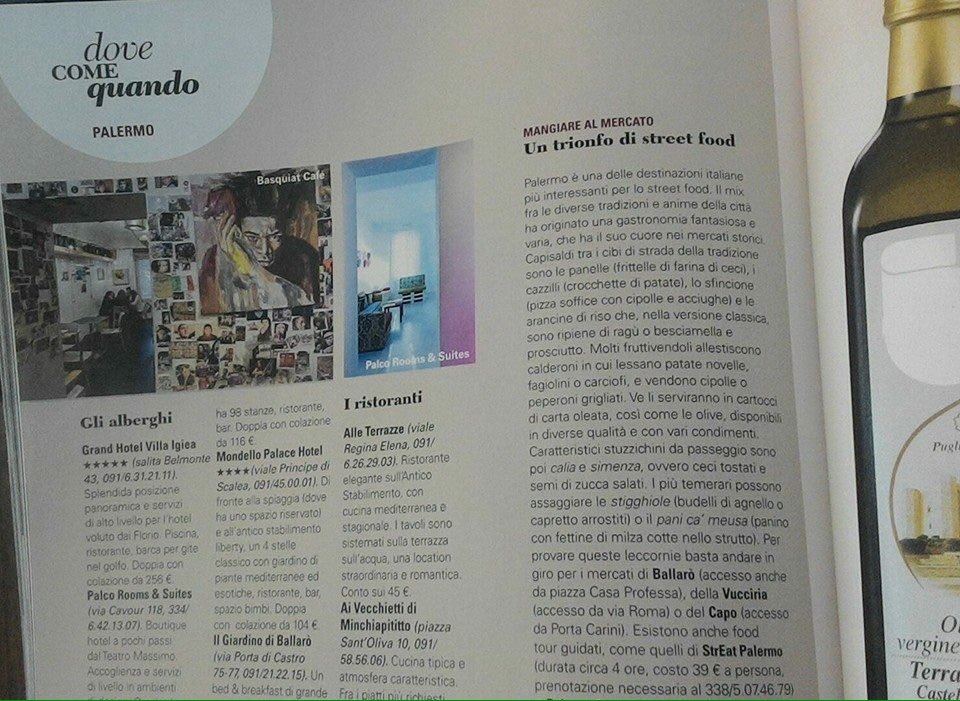 "Bell'Italia" parla di Palermo e del suo cibo di strada. Quale street food tour consigliano? <a href="/streatpalermo/">Streaty</a> tour #1
