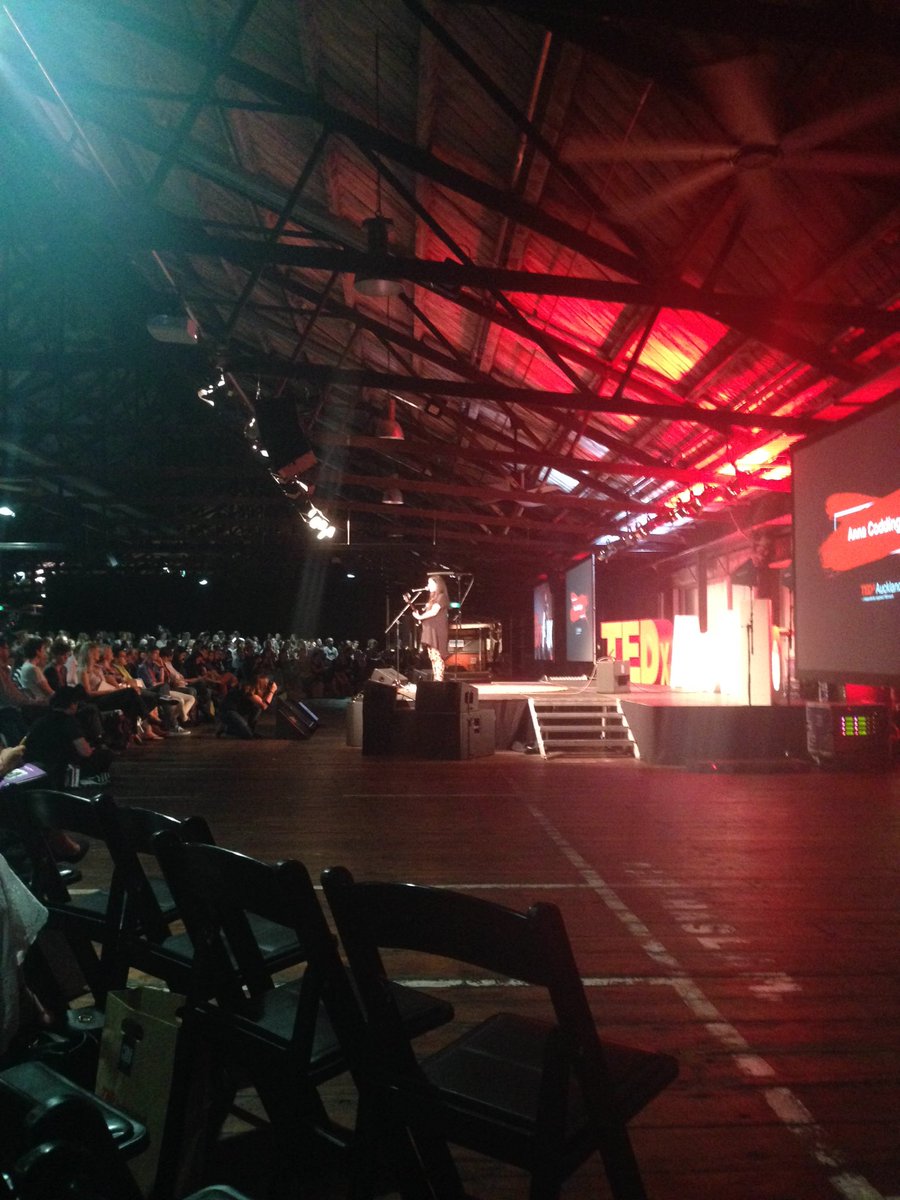 MaddyCasey2's tweet photo. @AnnaCoddington is making me want to get out my chair and dance #TEDxAkl https://t.co/idTcZ7mSAQ