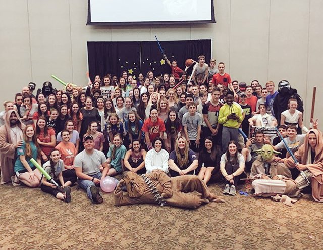 liv_corine's tweet photo. Nerdiest thing to ever happen but it was also the highlight of my week 💖 May the fourth b with u😂 #stonegatestudents https://t.co/utUoRRXCcK