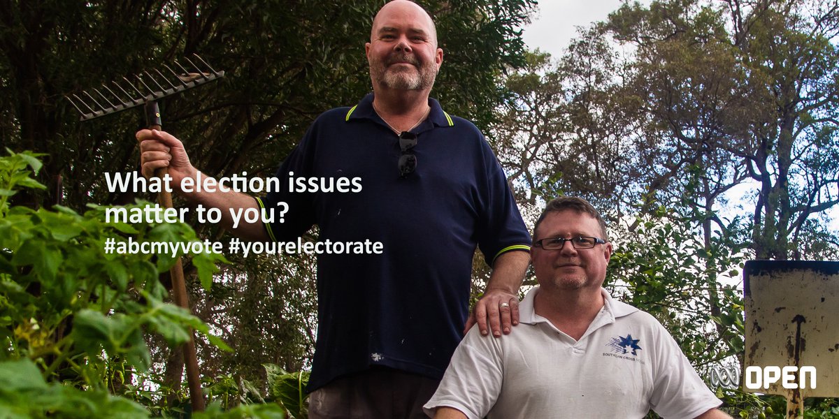 SusanFStanden's tweet photo. What election issue matters? Upload portrait photo to @abcopen or Insta #abcmyvote #durack https://t.co/IauPVox508 https://t.co/7RJbCQAehc