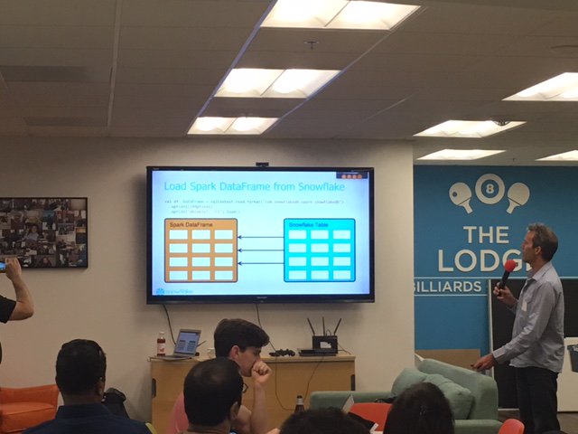 Snowflake's tweet image. .@GregRahn sharing great insights tonight! #MeetUp #ElasticDW