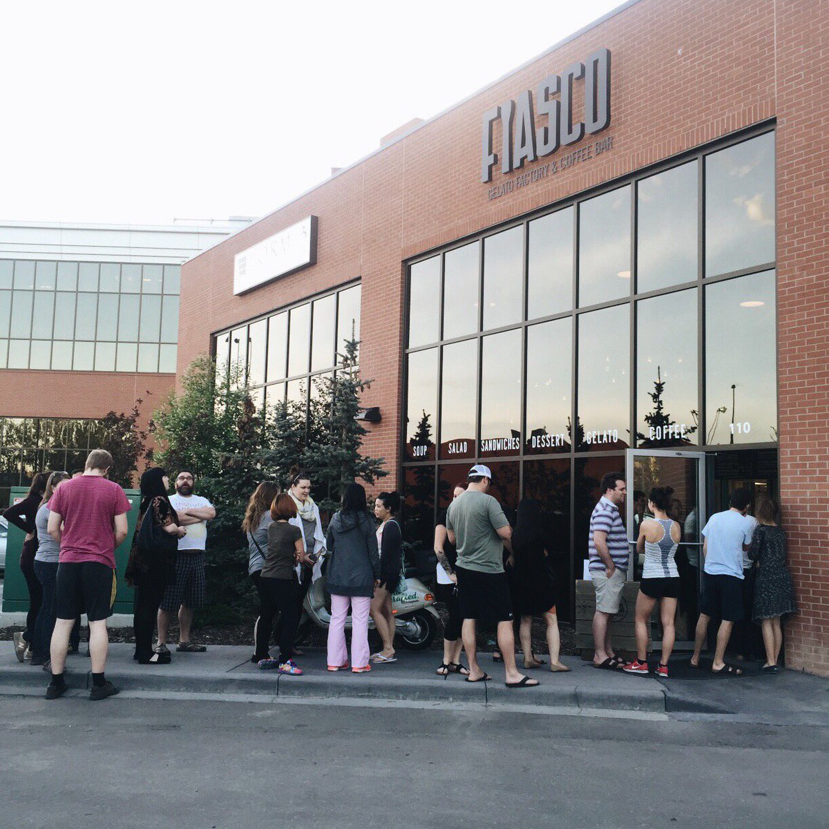 righteousgelato's tweet photo. 8:30PM and over 50 people in line.. Guys, our hearts are exploding ❤️ #fortmcmurray #ymmfire #LoveThisCity https://t.co/U2JmLC3vTR