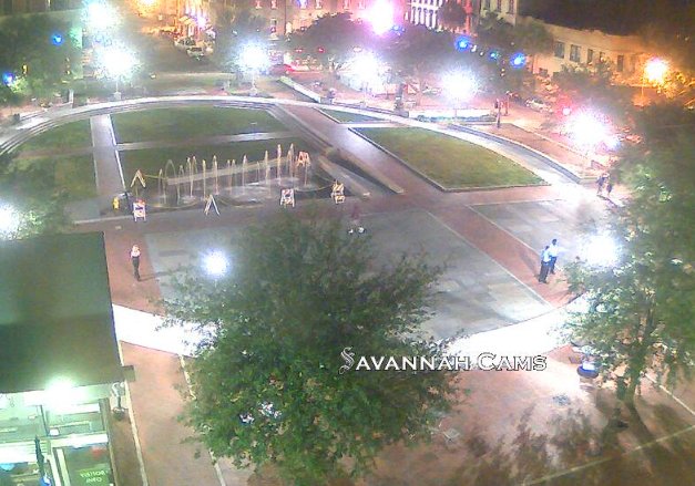 Nice night in downtown #Savannah #CityMarket ~ get more views at savannahcams.com
