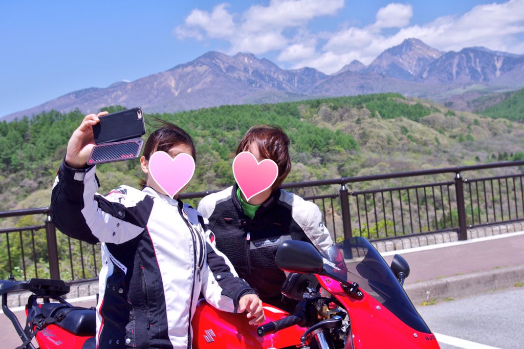 1024Azuazu's tweet photo. 今日のツーリングは
妹もいるのですよ💗 https://t.co/WZki8Q45oc