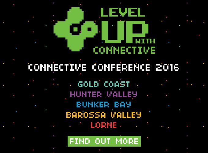 Connective_AU's tweet photo. Registrations are now open for Connective Conference 2016 and we're bringing the game to you https://t.co/rLRGbNMMkb https://t.co/DfQzOpNt1M