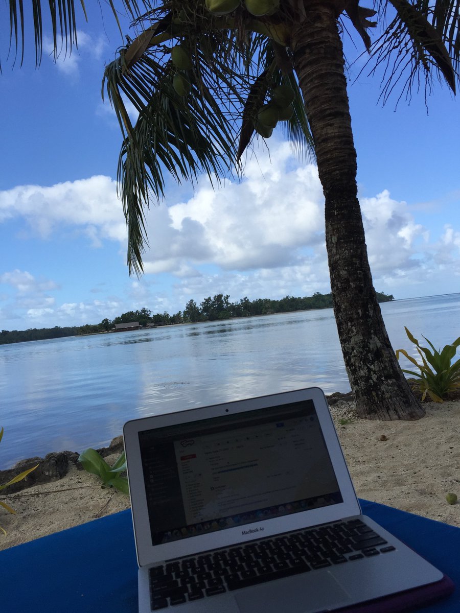 smgstudio's tweet photo. This is the current office view for @_MarkFennell while on holidays. #neverunplugged https://t.co/zPzoGYaCap