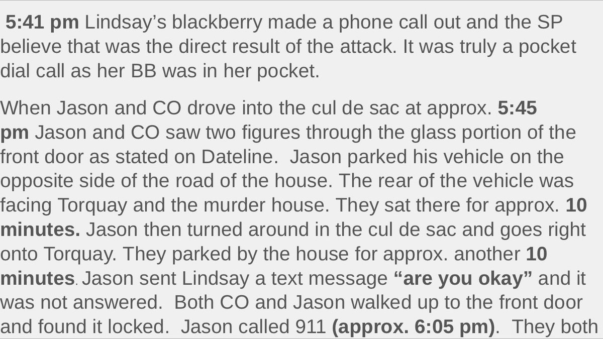 My Murder Timeline...4/8