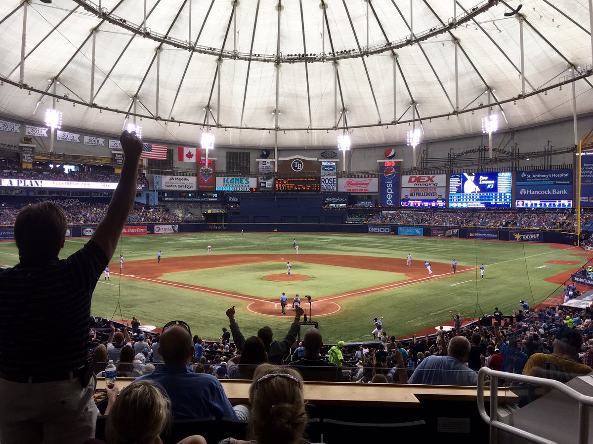 GoSarasota's tweet photo. Thanks to @BankofAmerica for hosting us at the @RaysBaseball game on Sunday. #baseball #locals #RaysUp #networking https://t.co/2TFIZVT0zX