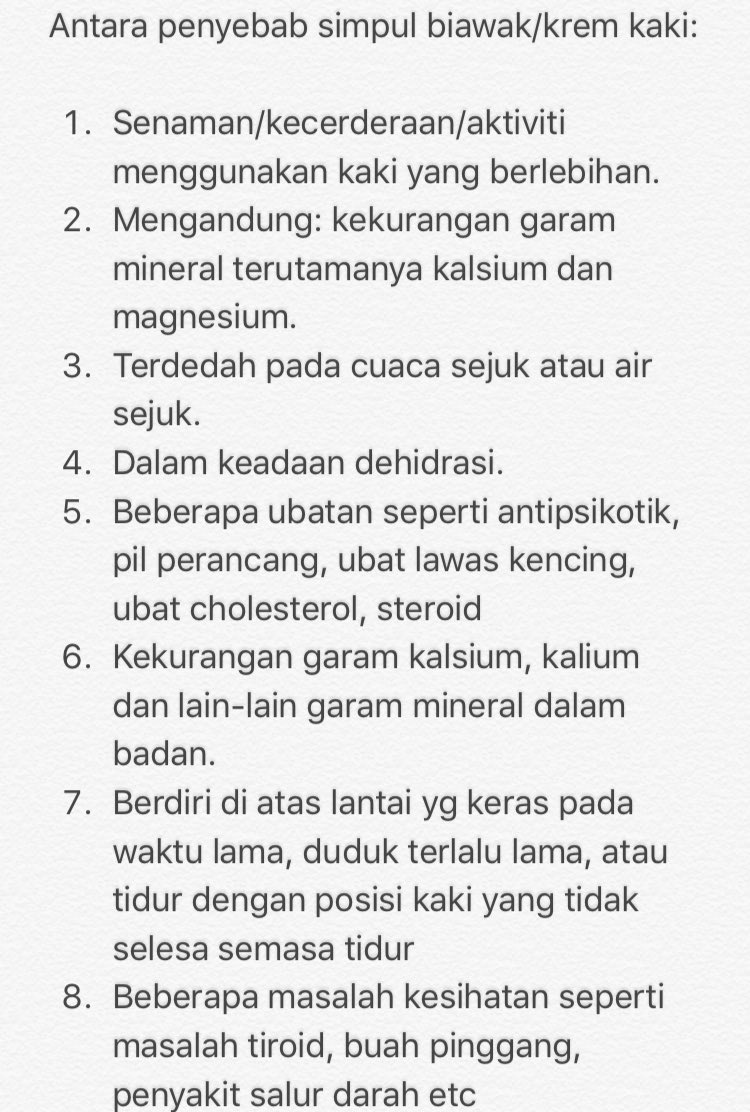 Khairul Hafidz On Twitter Antara Penyebab Krem Kaki Simpul Biawak Cc Imranacheng Https T Co A5j8shnl8j Twitter