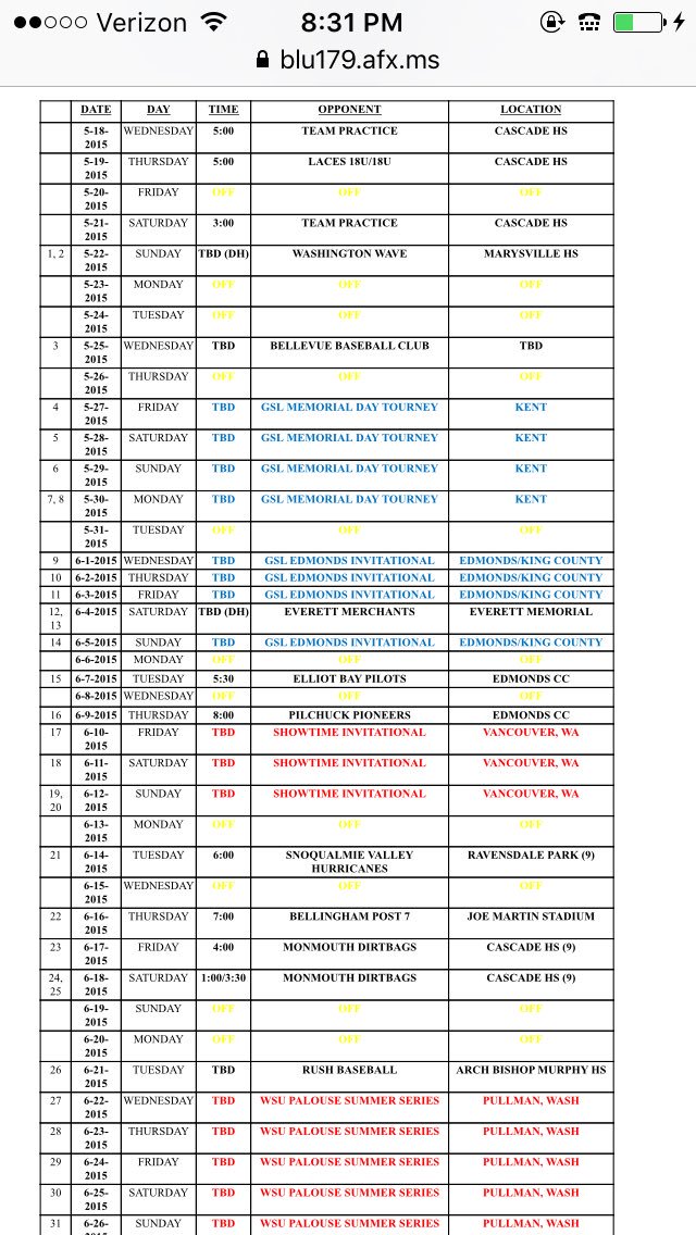 LacesBaseball's tweet image. Summer Baseball schedule #GoLaces