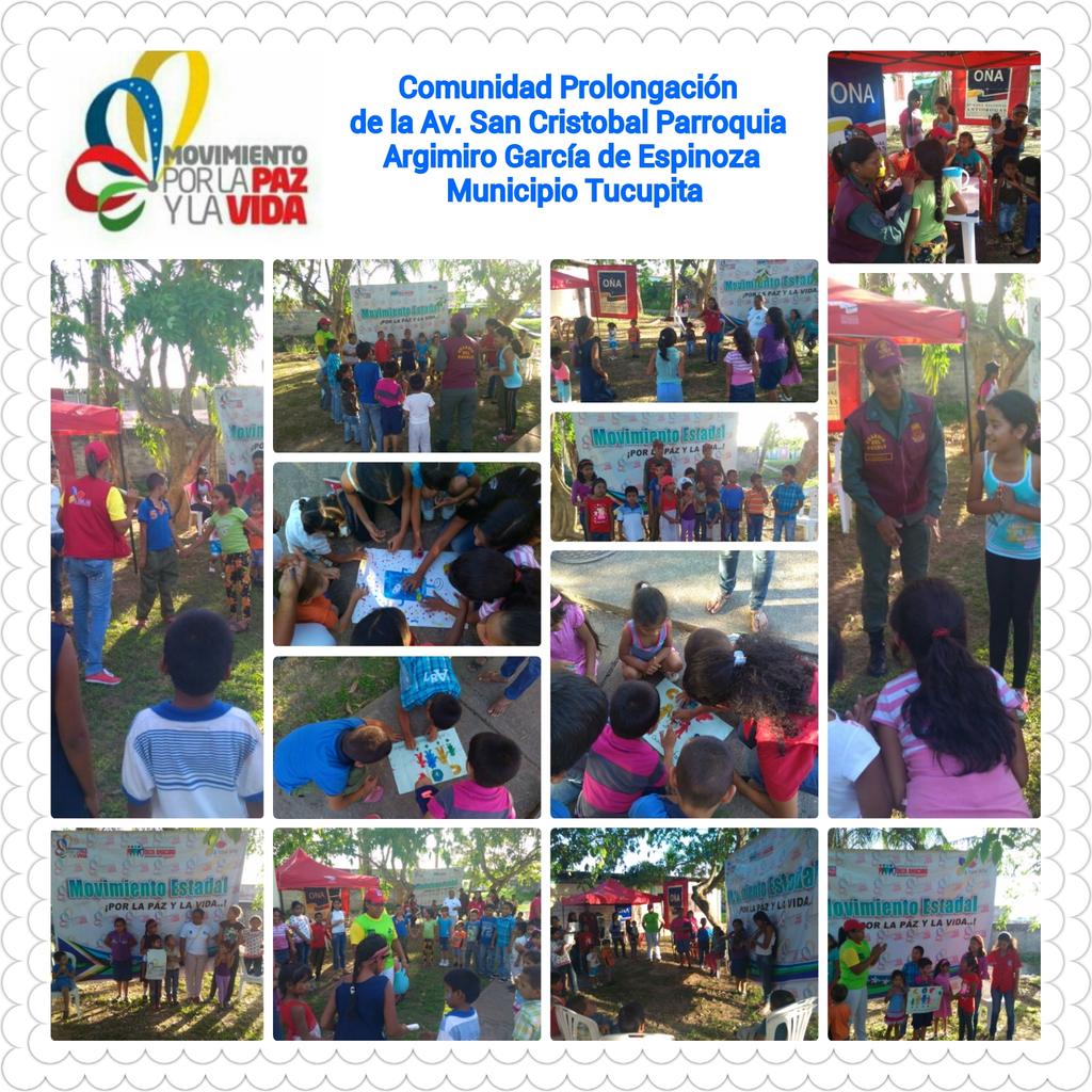 #MovimientoPazyVida continúa fortaleciendo espacios d Paz en Comunidad Prolongación Av. San Cristóbal MncpioTucupita