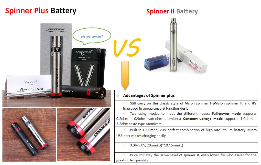ecigarden's tweet photo. VISION newest Spinner Plus
Upgraded Pen Style Spinner Battery
#visionecigarette #visionecig #visionspinnerplus https://t.co/CbUXP4PZSH