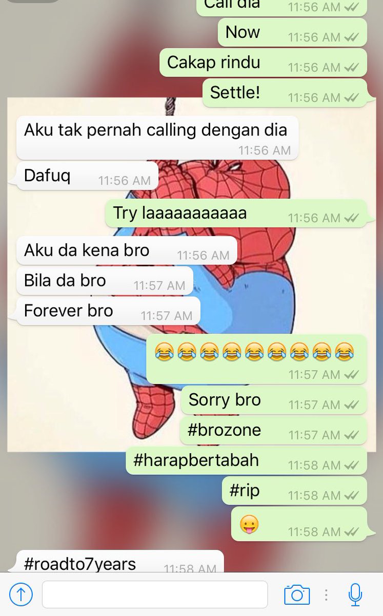 LiyanaFarhah's tweet photo. #brozone #nextleveloffriendzone #roadto7years #7tahunje #apadehal ๐๐๐ https://t.co/aoeZBW8ZST
