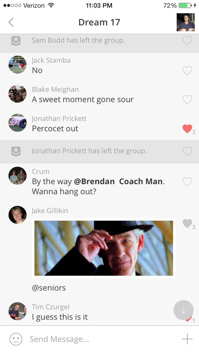 jamieeddy146's tweet photo. this might sound dumb but watching the seniors leave the lax gm almost killed me. #HooverBoysLaxDoesItBest https://t.co/HUikCU1mvA