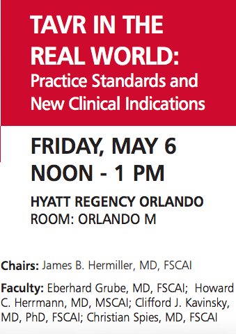 chadialraies's tweet image. #TAVR lunch program @SCAI today at noon. #SCAI2016 @SCAINews