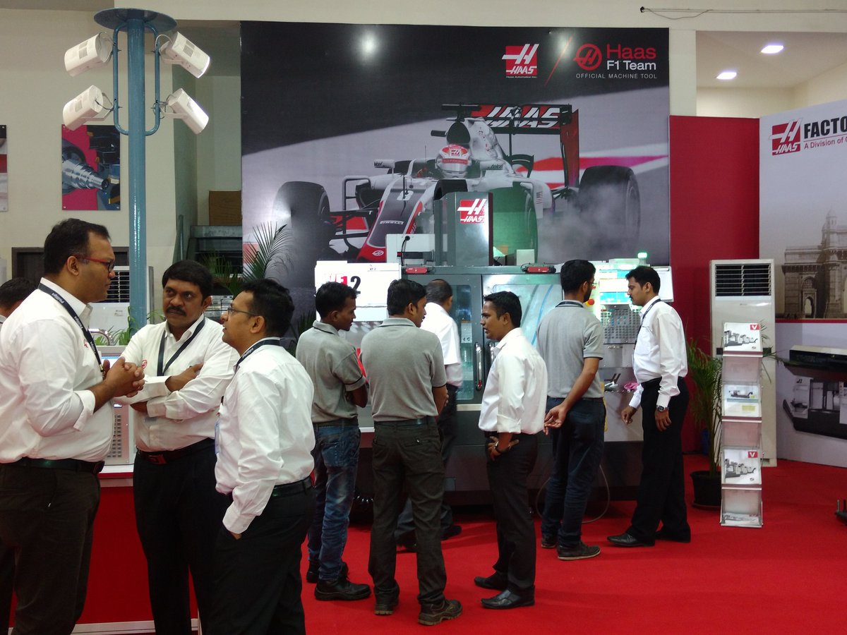 Mfgtechupdate's tweet image. Visitors taking keen look at Haas VF2 VMC at Haas Mumbai Demo Day. @Haas_Automation #haasmachine #haascnc