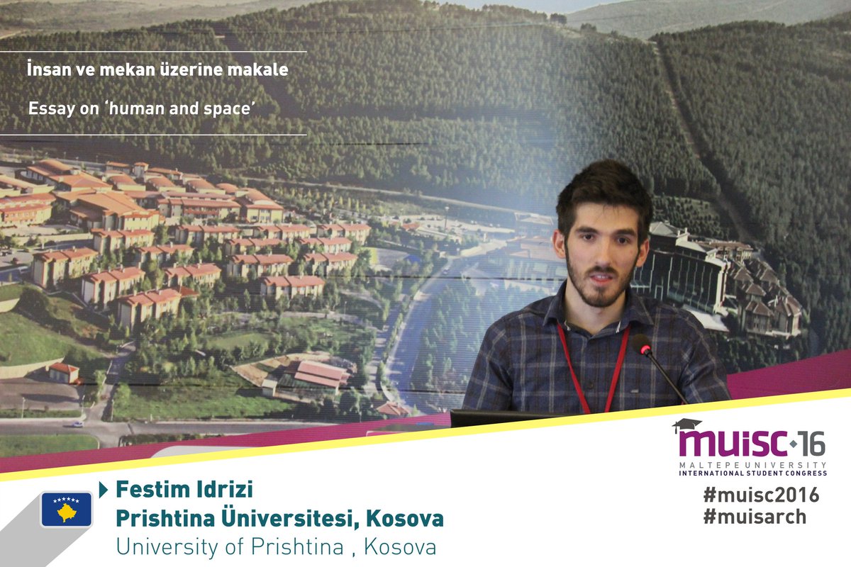 muiscofficial's tweet photo. Kosova, Prishtina Üniversitesi'nden Festim Idrizi sunumunu gerçekleştiriyor. #Muisc16 https://t.co/VuVdGK2Puv