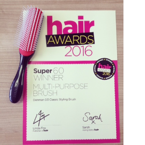DenmanBrush's tweet photo. Our Denman D3 has won 'Multi-Purpose Brush' in the @hairmagazine  Awards 2016! #HairAwards #DenmanBrush #Winner https://t.co/jpuZb7i8IZ