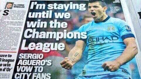 ManUnitedWorld's tweet photo. Aguero announces he's going to retire at City https://t.co/fb6EVuyRbG