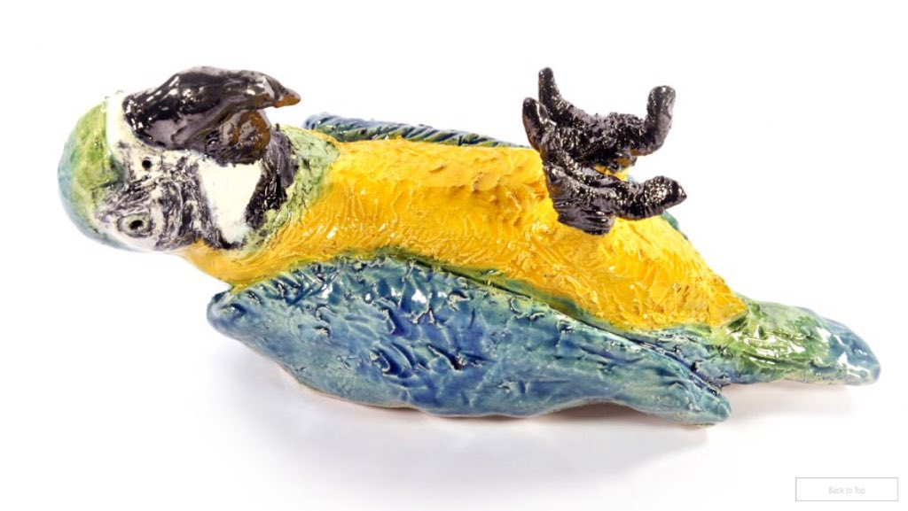 This is not a parrot - beautiful piece by <a href="/artsprojectaust/">Arts Project Aust</a> artist Chris Mason at @LindenCCA