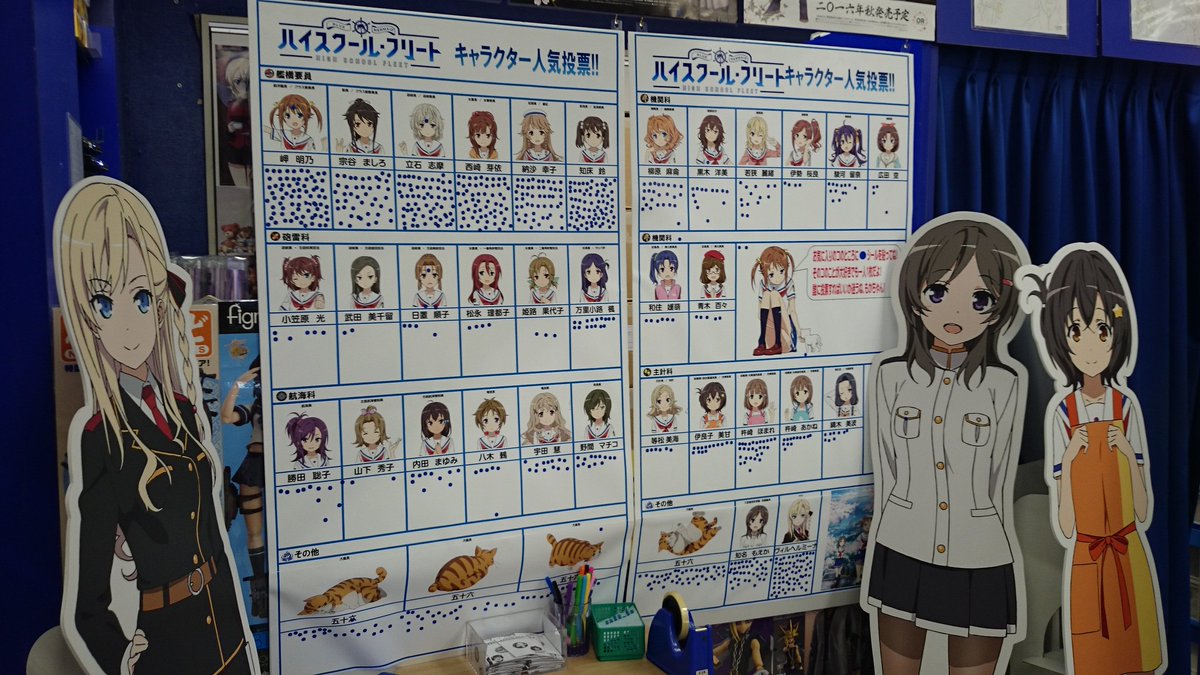 はいふり 急げ ハイスクール フリート の人気投票がアキバで開催中 現在の順位は アニメ マンガ大好き速報 毎日更新